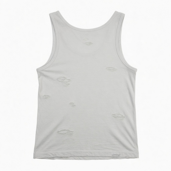 Ripped Cotton Spandex Viscos Mixed Summer Tank Top Y2K Dress Apparel Stock Mixed Style Sleeveless Outdoor Top