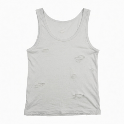 Ripped Cotton Spandex Viscos Mixed Summer Tank Top Y2K Dress Apparel Stock Mixed Style Sleeveless Outdoor Top