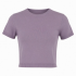 New T-shirts Short Sleeve Crop Tops Slim Fit Knitted Tee Shirts Casual T-shirts