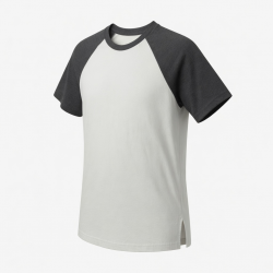 Casual Short Sleeve T Shirts Crewneck Raglan Tees Side Split Summer Tunic Tops