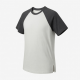 Casual Short Sleeve T Shirts Crewneck Raglan Tees Side Split Summer Tunic Tops