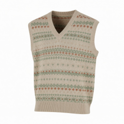 & Sweater Vest Jacquard Design Knitwear Pullover Knitted Jumper Pullover Knit Top Sweater Vest Reorder rate