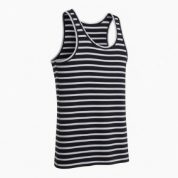 Classic Stripe tank Tops Casual Top tank Clothing Summer Black and White tank Top
