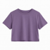 Solid Color Crop Top Casual Short Fashion Sports Wear Short-sleeved T-shirt