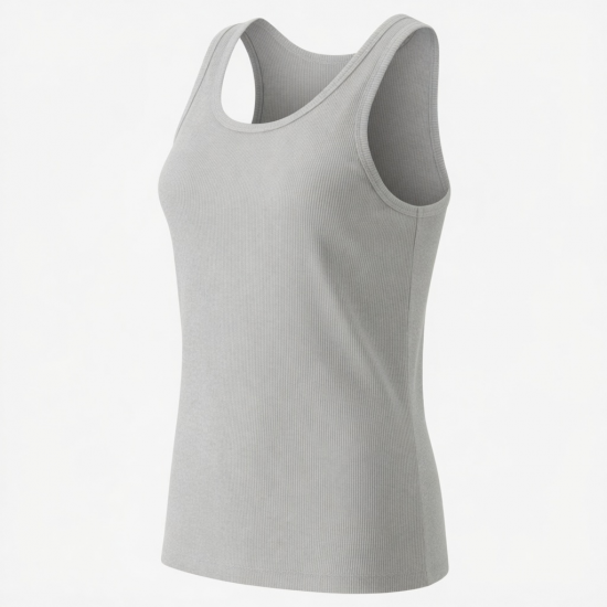 Casual Soft Ribbed Basic Knitted Workout Fitness Tank Top