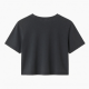 Special Round Neck Crop Top and Short Sleeves Washed Short Sleeve Crop Tops for