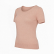 Summer Short Sleeved T-Shirts High Waisted Tight Fitting Tops Sexy Exposed O-Neck Casual Knitted