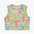 Summer Casual Crop Tops Sleeveless Polyester T-Shirts O-Neck Digital Printing Fashionable Styles Price