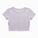 Y2k Summer Crop Top Plain Cotton Graphic t Shirts Woman Baby Tees