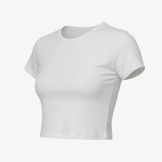 T-Shirts Cotton Y2k Cropped Baby Tee Slim Fit Graphic Crop Top