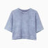New Clothes Crop Top Print T-shirt Acid Wash Plain Loose Casual Tee Cotton t Shirt