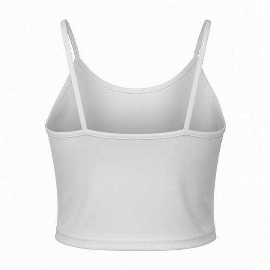 Tees Polyester Crop Top Blank Plain Sexy Slim Fitted Tank Top Lady Casual T-shirts