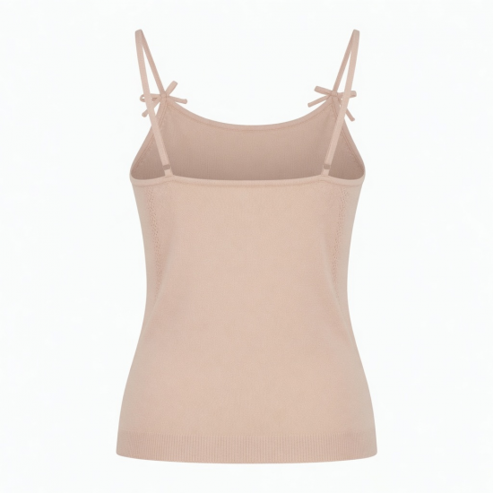 Tops Sleeveless Spaghetti Strap Camisole Double Padded Push up Knitted Vest Breathable Soft Summer Ice Silk
