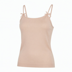 Tops Sleeveless Spaghetti Strap Camisole Double Padded Push up Knitted Vest Breathable Soft Summer Ice Silk