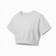 High-Waisted Breathable Cute Crop Top T-Shirt 210g Pure Cotton Loose Short-Sleeved Sport Top Yoga Fitness