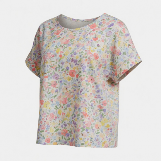 G00174C Summer Print Tops