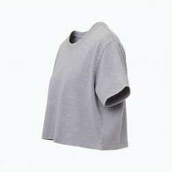 Acid Wash Vintage Cut Cotton T-shirt Crop Top Hot Sexy Girl T-shirts Tee Cropped T-shirt Streetwear Lower