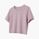 Summer Casual Solid Knitted Cotton Crop Top Short Sleeve T-Shirt with Anti-Pilling and Digital Printing$20