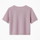 Summer Casual Solid Knitted Cotton Crop Top Short Sleeve T-Shirt with Anti-Pilling and Digital Printing$20