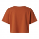 Design Solid Crop Top Short-sleeved Cotton Loose Fit Boxy Tee Spice Girl High Waist T-shirt