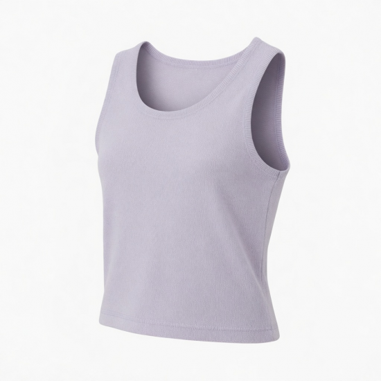 Y2K Summer Casual Short Tank Top Breathable Knitted with Front Letter Print