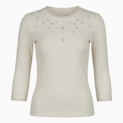Summer Fashion Sexy Club Elegant Lace Trim Breathable Ribbed Knit Regular Sleeve O-Neck Slim Fit Beaded Top